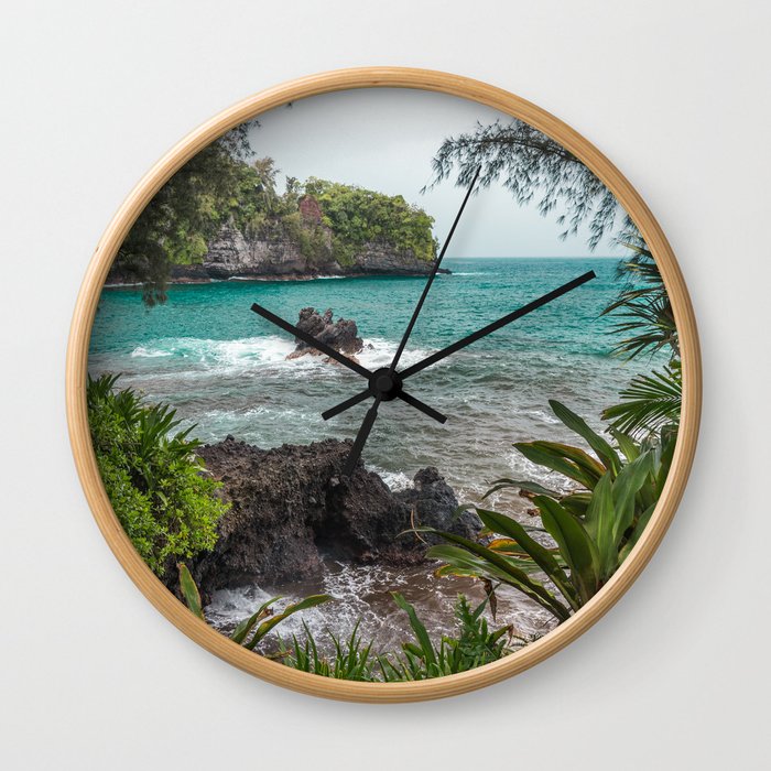 Hawaiian Turquoise Cove Wall Clock