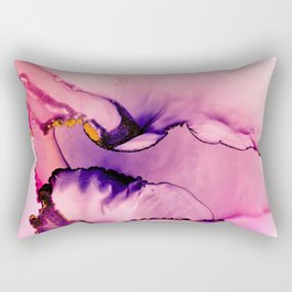 color flow pink Rectangular Pillow