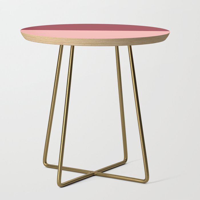 Burgundy and Pink Side Table