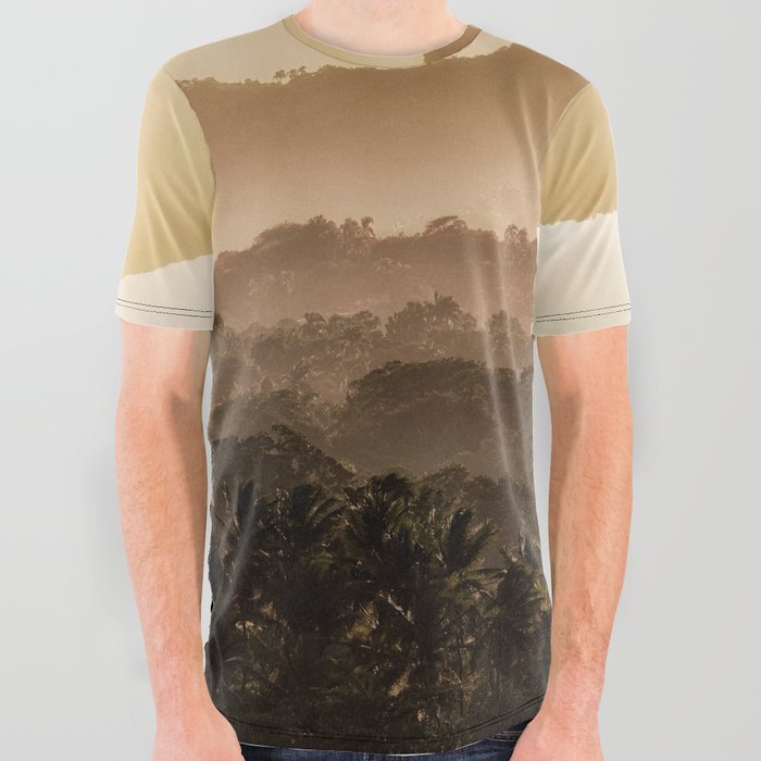 Tropical Mountain 1 All Over Graphic Tee