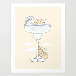 Summer Cocktail Art Print