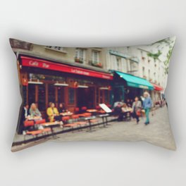 Unfocused Paris Nº1 | Place du Tertre, Montmartre | Out of focus photography Rectangular Pillow