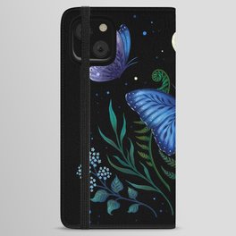 Blue Morpho Butterfly iPhone Wallet Case