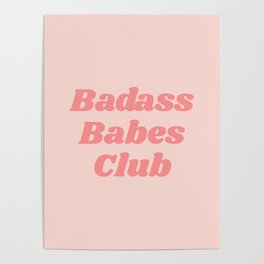 badass babes club Poster