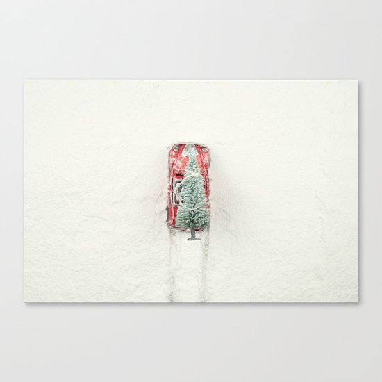 Christmas Eve in a hurry Canvas Print