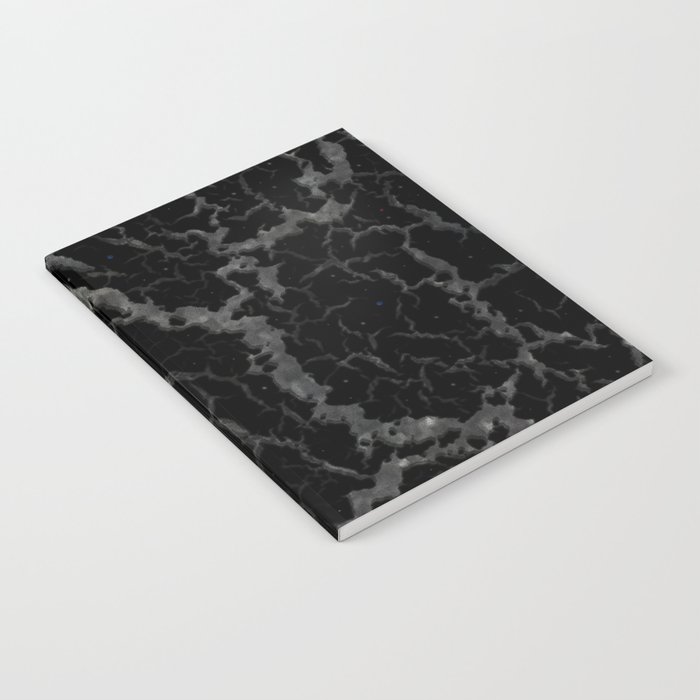 Cracked Space Lava - Glitter Black Notebook