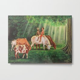 Mera Yaar Sudama (My Friend Sudama) Metal Print