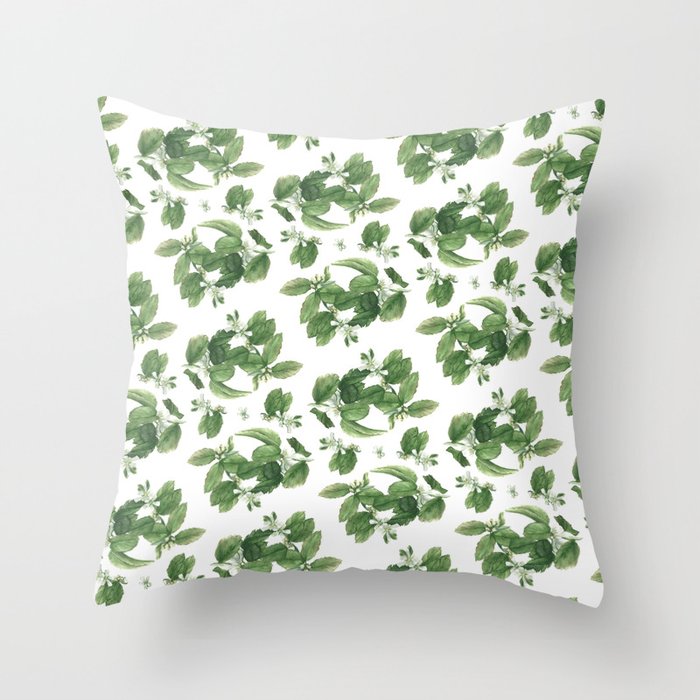 Blossoms on Blossoms Throw Pillow