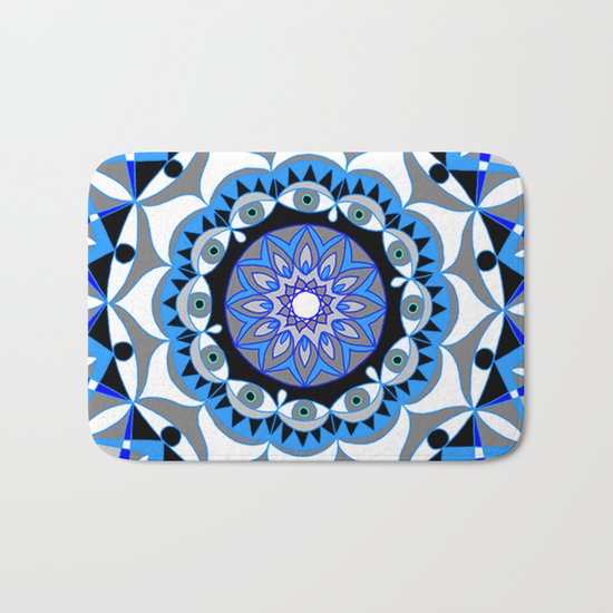My Peace Mandhala | Secret Geometry | Energy Symbols Bath Mat