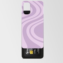 Swirl Marble Stripes Pattern (lavender) Android Card Case
