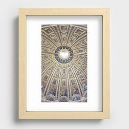 St Peter's Basilica Dome Recessed Framed Print