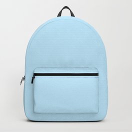 Pastel Blue - Light Pale Powder Blue - Solid Color Backpack
