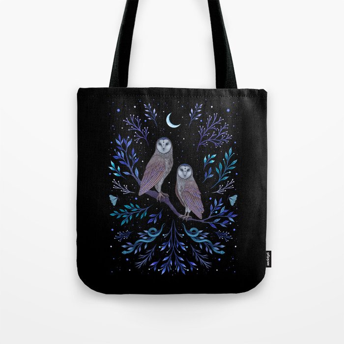 Owls in the Moonlight Tote Bag
