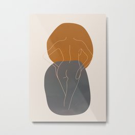 Line Female Figure 82 Metal Print | Figure, Shapes, Life, Body, Artwork, Lady, Art, Sexy, Girl, Illustration 