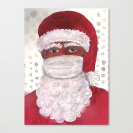 Santa Claus Masked Canvas Print