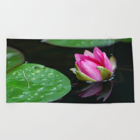 Water Lily Beach Towel