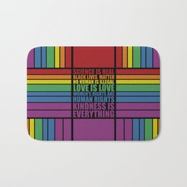 Science is real... Inspirational Fashion Bath Mat
