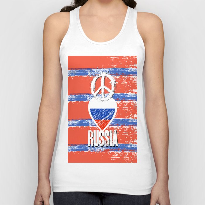 Peace, Love, Russia Tank Top