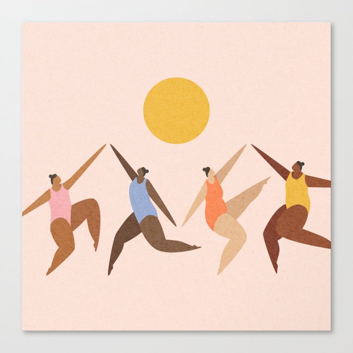 Dancing Under The Sun Canvas Print