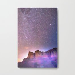 Sedona Arizona Night Sky, Meteors, and Stars Metal Print | Meteorshower, Desert, Photo, Sky, Purple, Astrophotography, Landscape, Night, Shootingstar, Long Exposure 