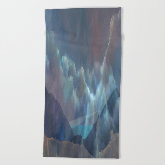 Distant Lighthouse Beach Towel