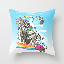 Release The Cats Throw Pillow