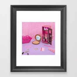 Glitter addict Framed Art Print