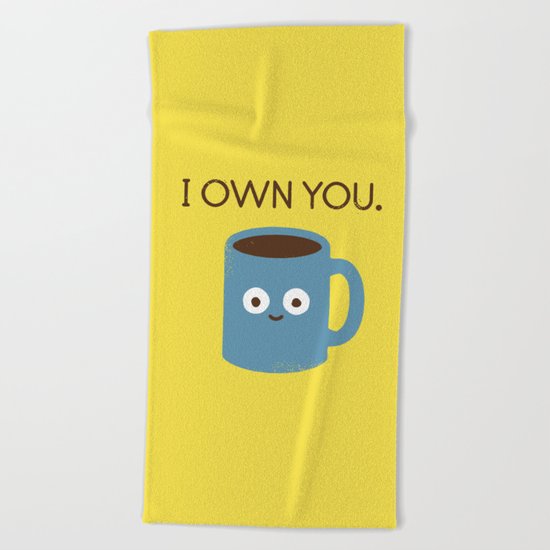 Coffee Talk Beach Towel