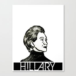 Hillary Block Print Canvas Print