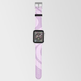 Swirl Marble Stripes Pattern (lavender) Apple Watch Band