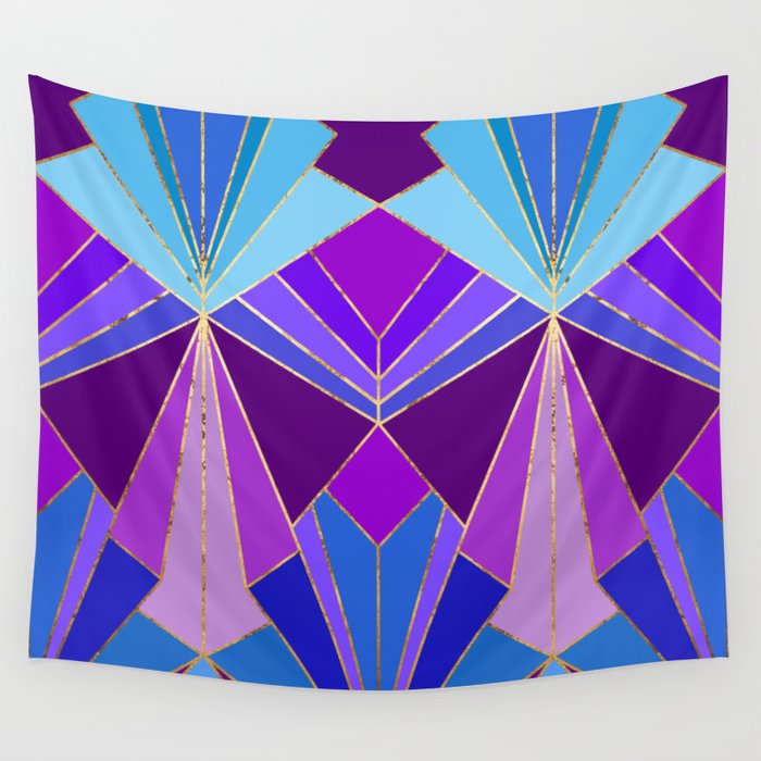 Peacock Art Deco - Large Scale Wall Tapestry