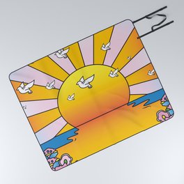 California Sunshine LSD Blotterart Picnic Blanket