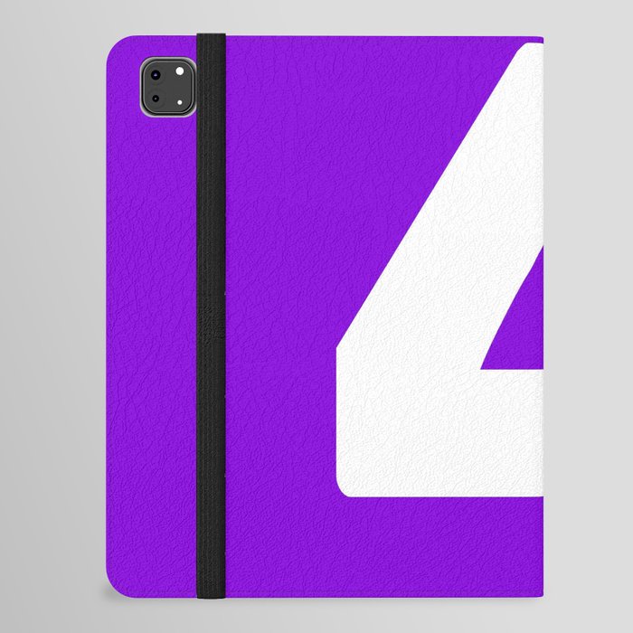4 (White & Violet Number) iPad Folio Case
