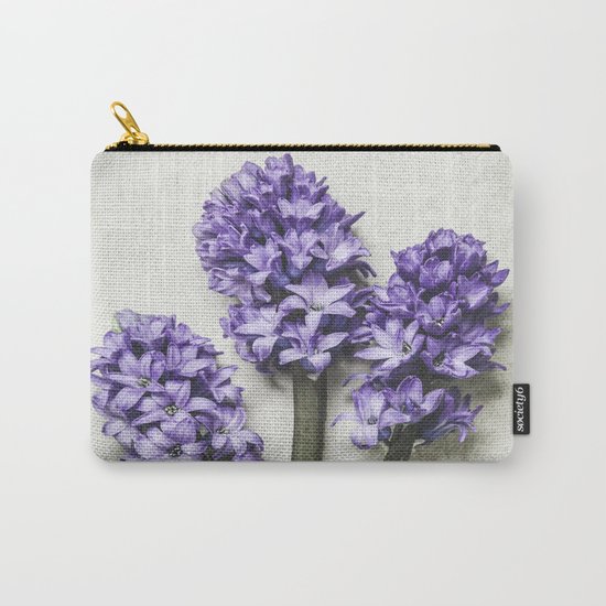 Three Lilac Hyacinth Carry-All Pouch