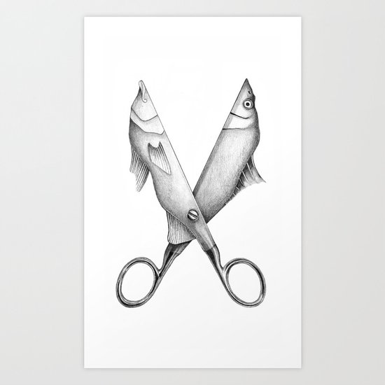 Cut me in quadrants Art Print