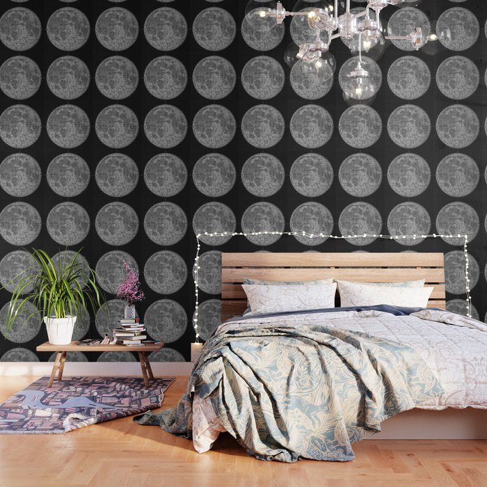 Moon Geography Wallpaper By Projectmoonlessnight Society6