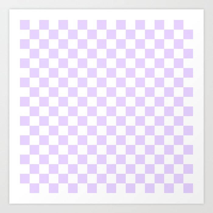 Wallpaper Large Chalky Pale Lilac Pastel Color And White Checkerboard Art For Android Free