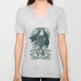 Druid Warrior V Neck T Shirt