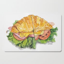 Taste of Colour . Croissant Sandwich Cutting Board
