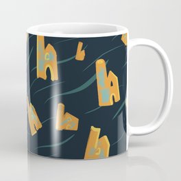 Cornish Tin Mines - Navy Coffee Mug
