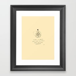 Growth Even When My Mind Is Messy Framed Art Print