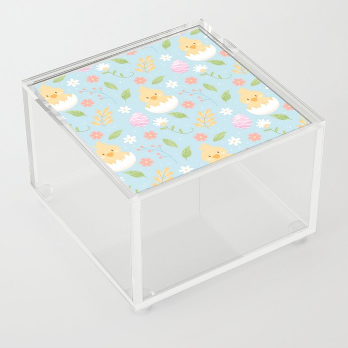 Happy Easter Chicken Collection Acrylic Box