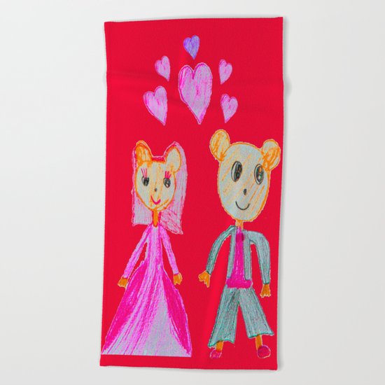 Simple Love | Kids Painting Beach Towel