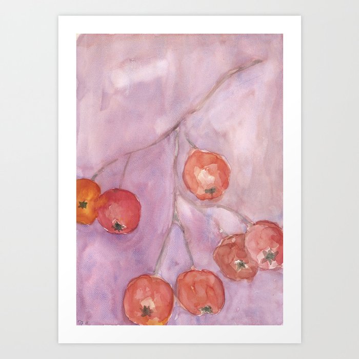 Rowanberries Art Print