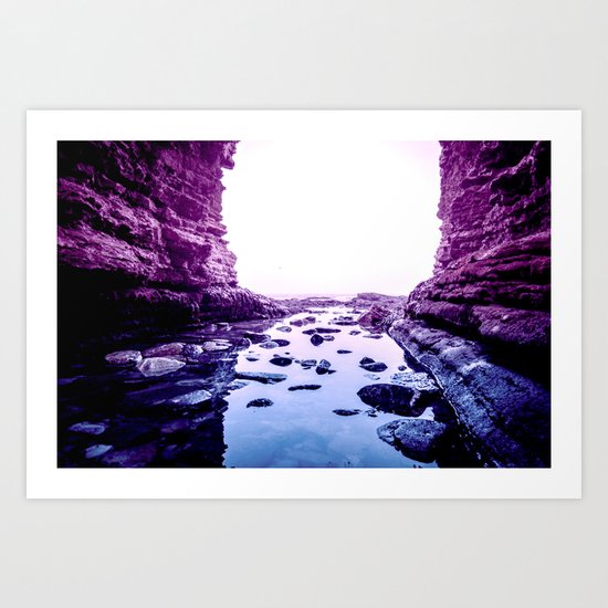 Purple Blue Lagoon Art Print