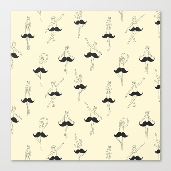 The Ballet of Mustache Canvas Print