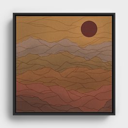 Desert Sun Framed Canvas