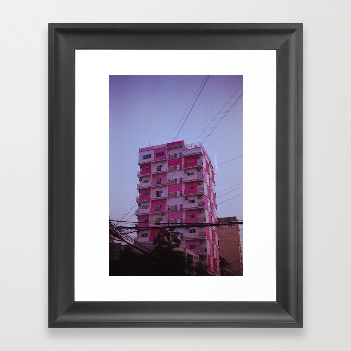 Pink Dream House Framed Art Print