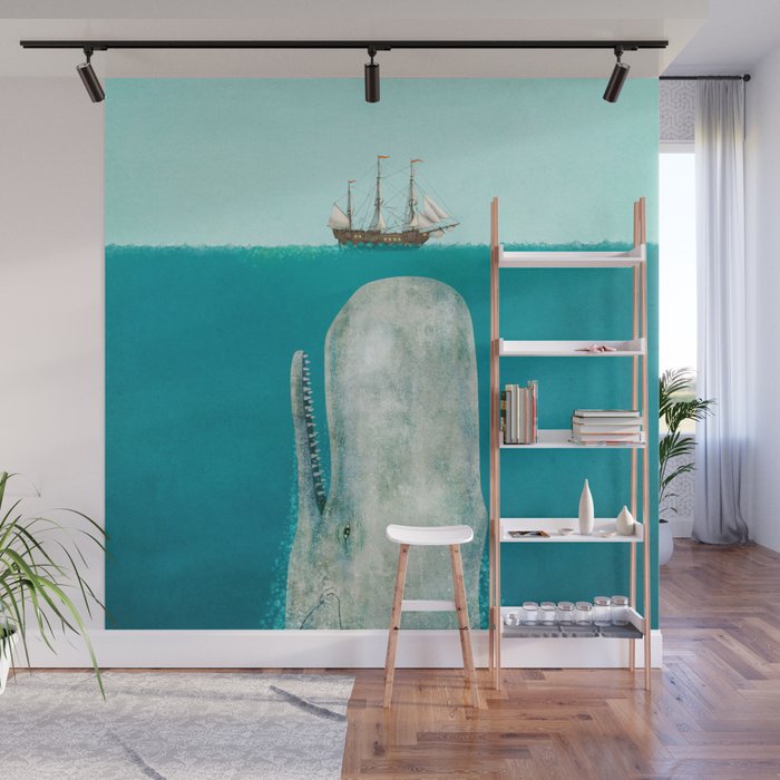 The Whale Wall Mural