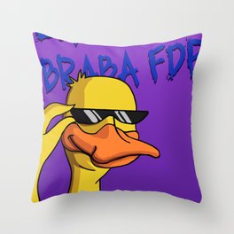 duck of Brazilian meme Throw Pillow